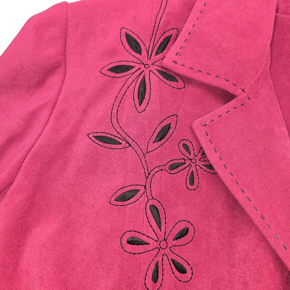 DressBarn 18W Women's Blazer Wine Suit Coat Plus Size 2X 2XL XXL Jacket - Picture 2 of 6